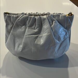 Elegant White Gathered Women's Bag